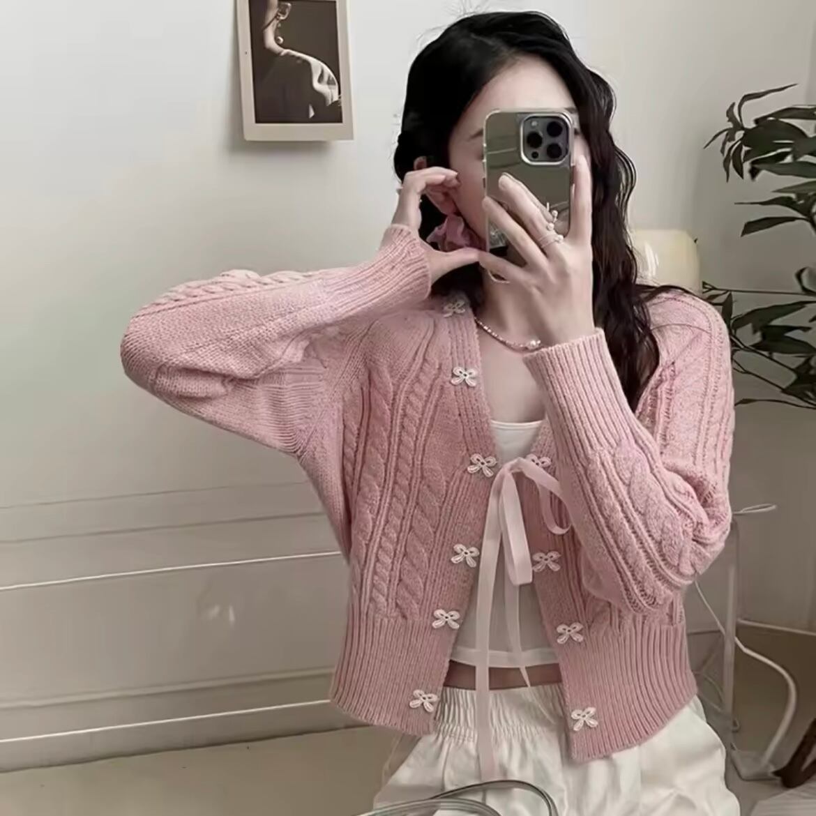 ロマンティックリボンカーディガン