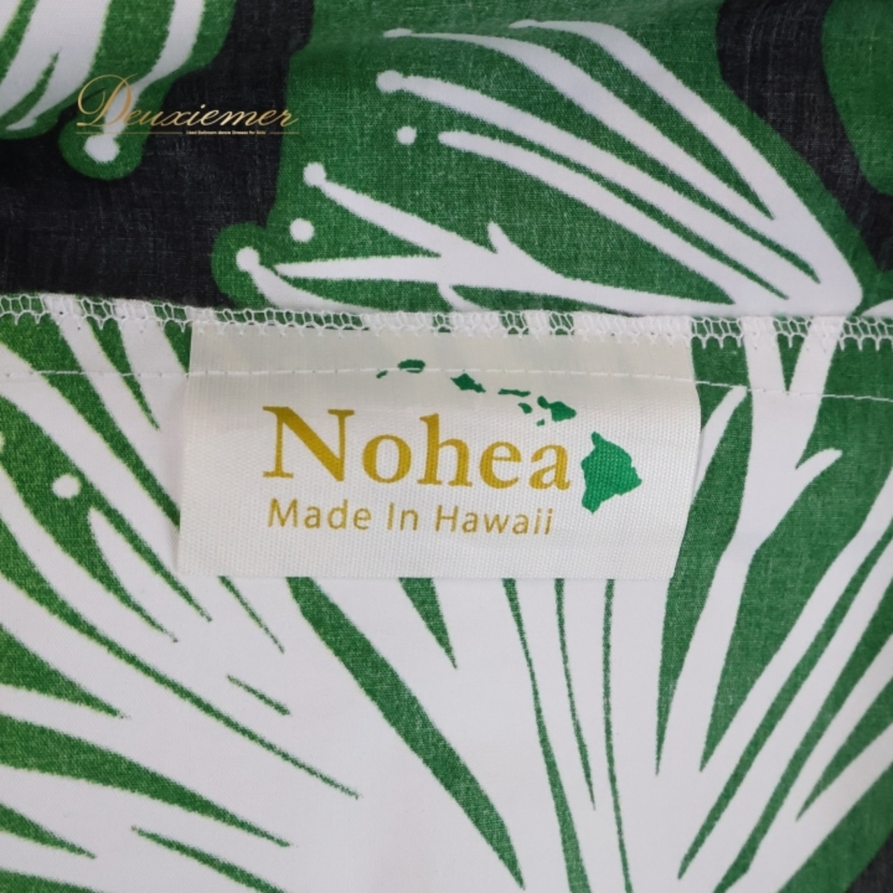 フラダンス 衣装 パウスカート Nohea イエロー系 ハワイ製 シングル グラデーション かわいい 華やか 鮮やか 明るい 黄 緑 黒 白 ハワイアン アロハ ハワイアンプリント フラ ダンス レッスン 練習 グリーン系 フラ衣装 リゾート おしゃれ