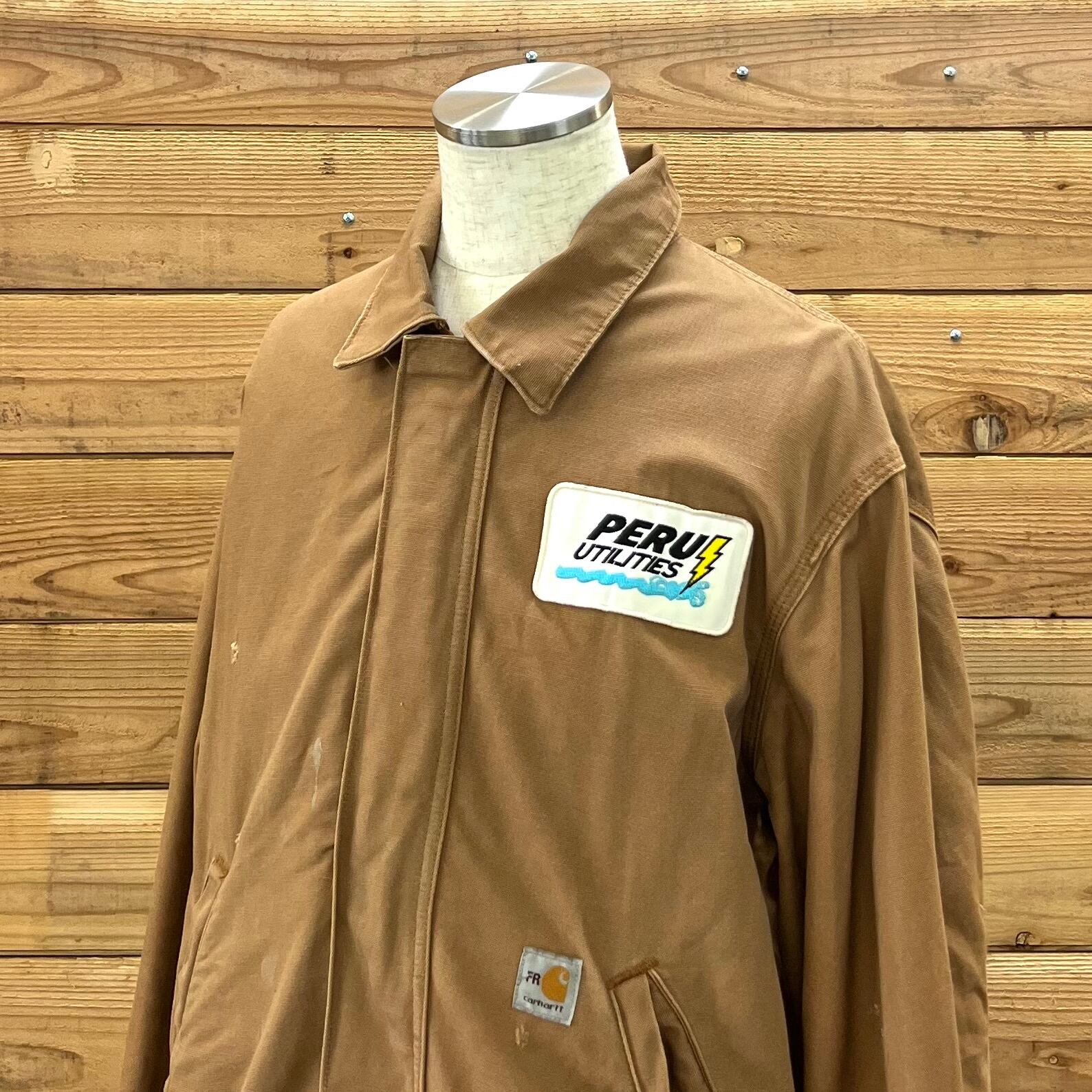 USA製 [ M ] Carhartt flame resistant "PERU UTILITIES" カーハート ボンバージャケット 企業