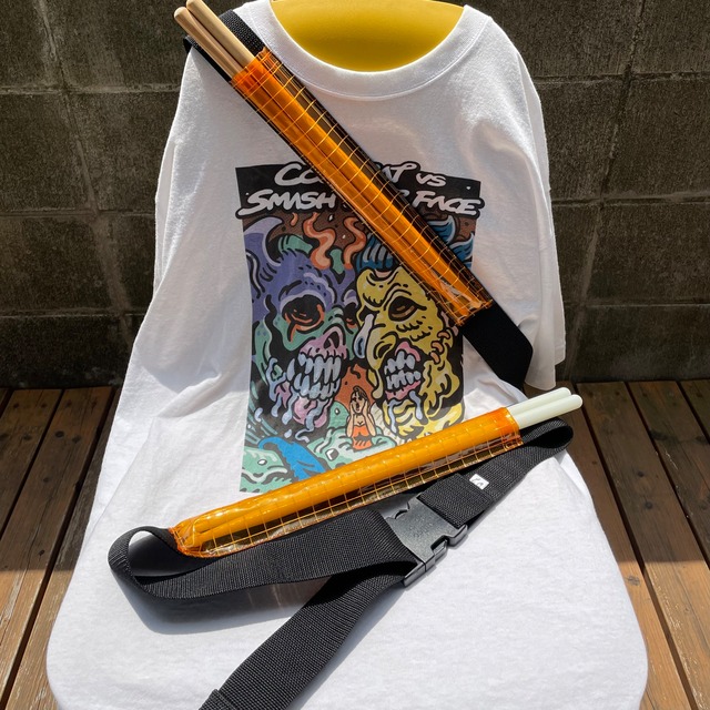 オレンジメッシュNinjaスティックケース【キッズ・大人】（スティック無し）