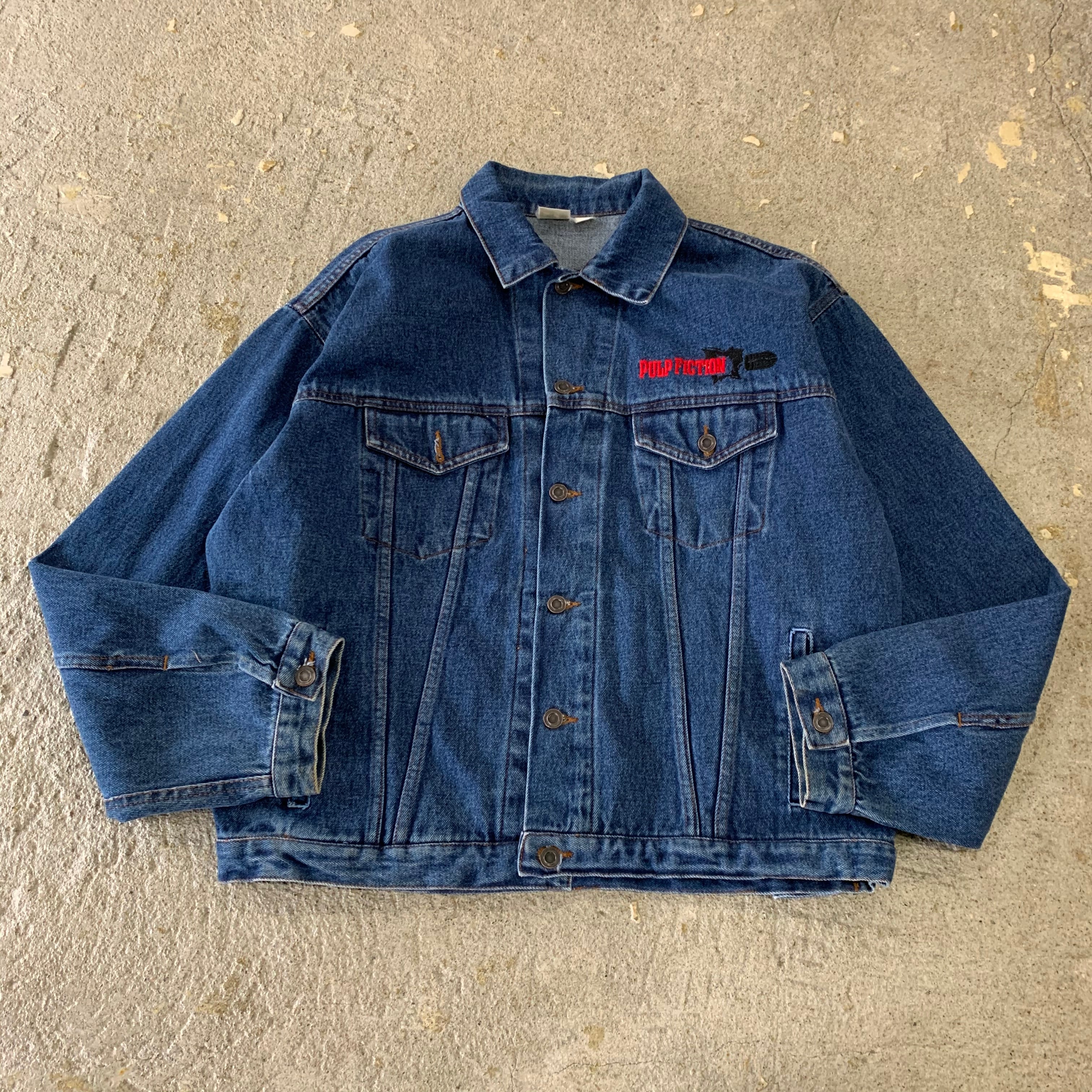 90s pulp fiction denim jacket | What’z up powered by BASE