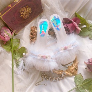 ✞✝✞ ハートヒール♥カワイイ♥ 靴 シューズ ハイヒール スウィート ✞✝✞ゴスロリ SM ミリ 甘ロリ クラロリ 和ロリ エレガント 黒ロリ 姫ロリ 華ロリ DD-DD4567375