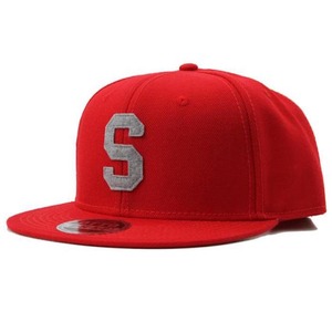 LETTER SNAPBACK CAP #RED