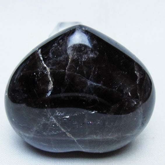 モリオン 置物 ハート 黒水晶 一点物 145-1953