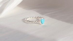 heart turquoise ring 《silver925》【受注製作】
