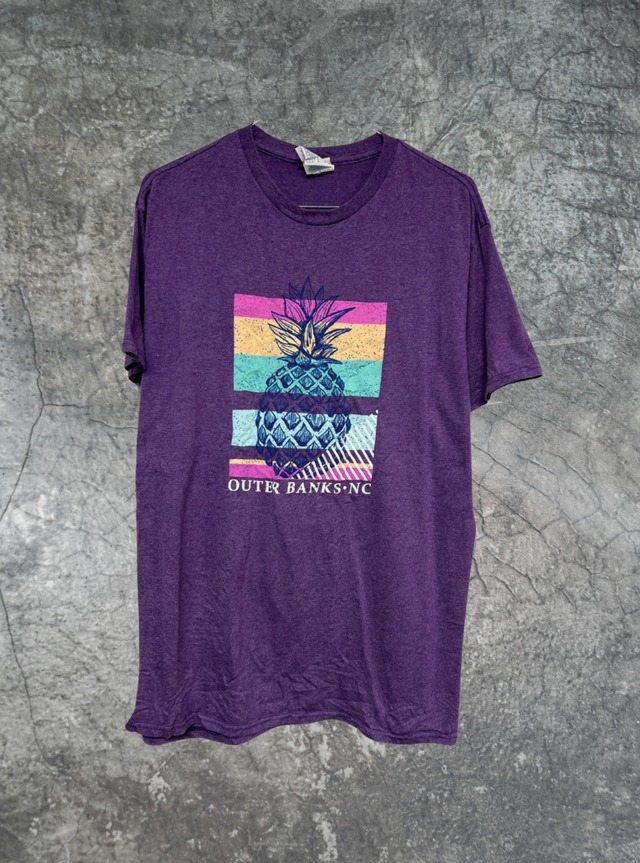 プリント半袖Tシャツ size:M