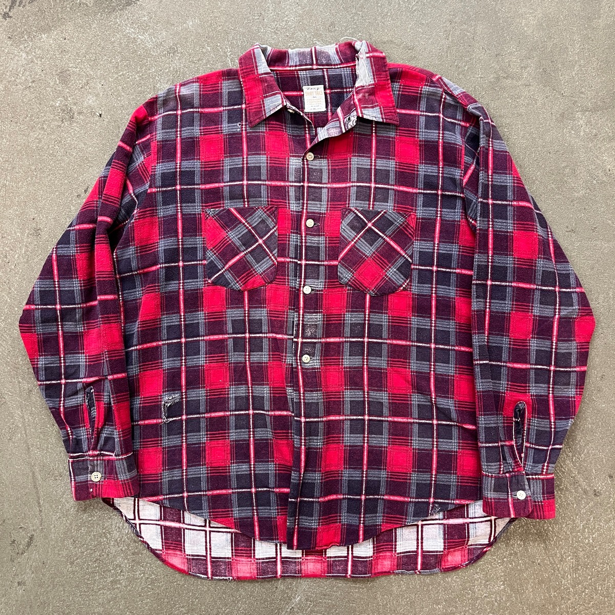 60s〜70s Cotton Printnel Shirt 60年代〜70年代 コットン プリント 