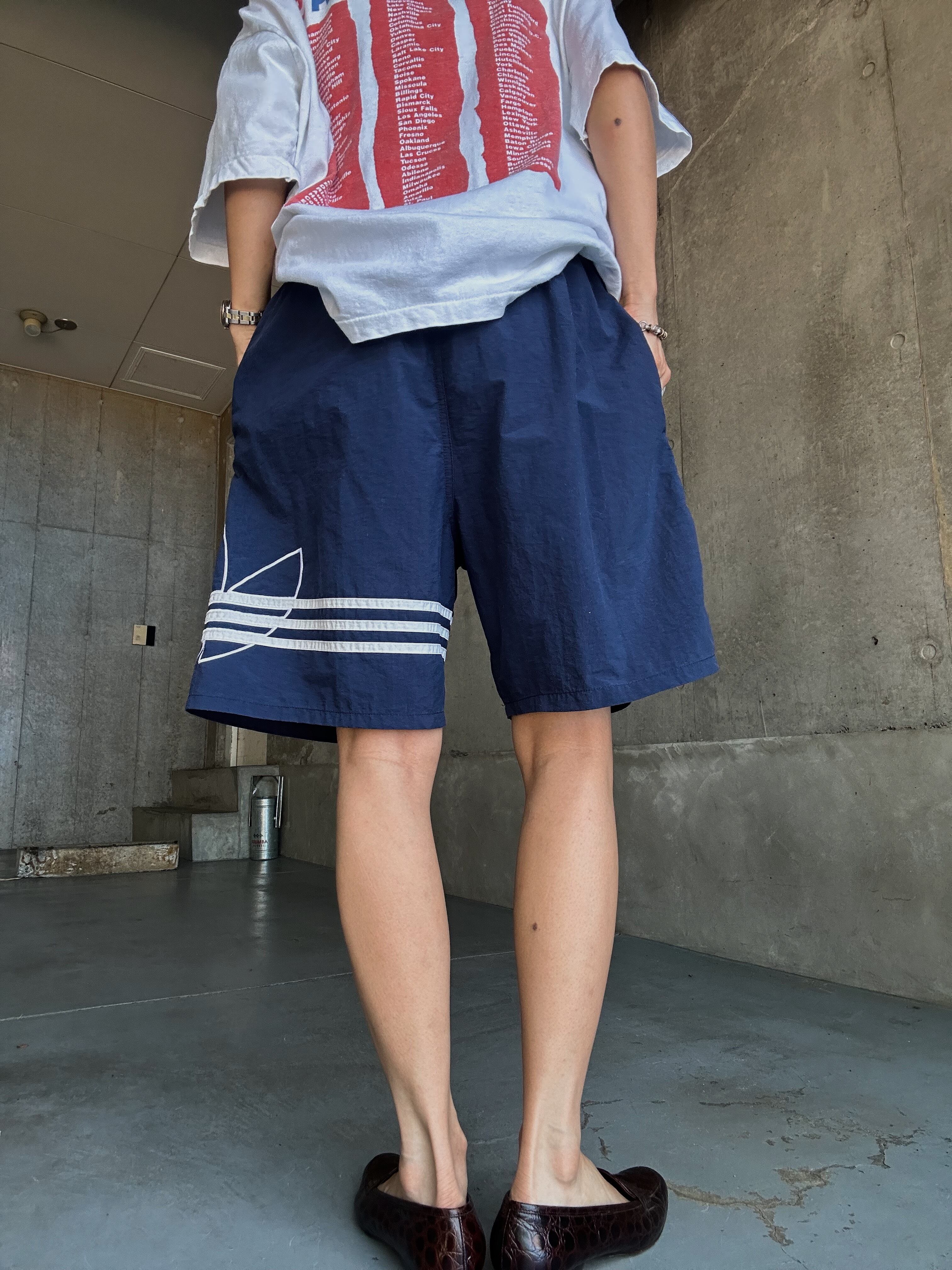 (PT882)90‘s adidas nylon shorts
