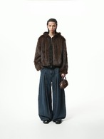 BOOGOOVOGUE Reversible Sable Fur Hoodie