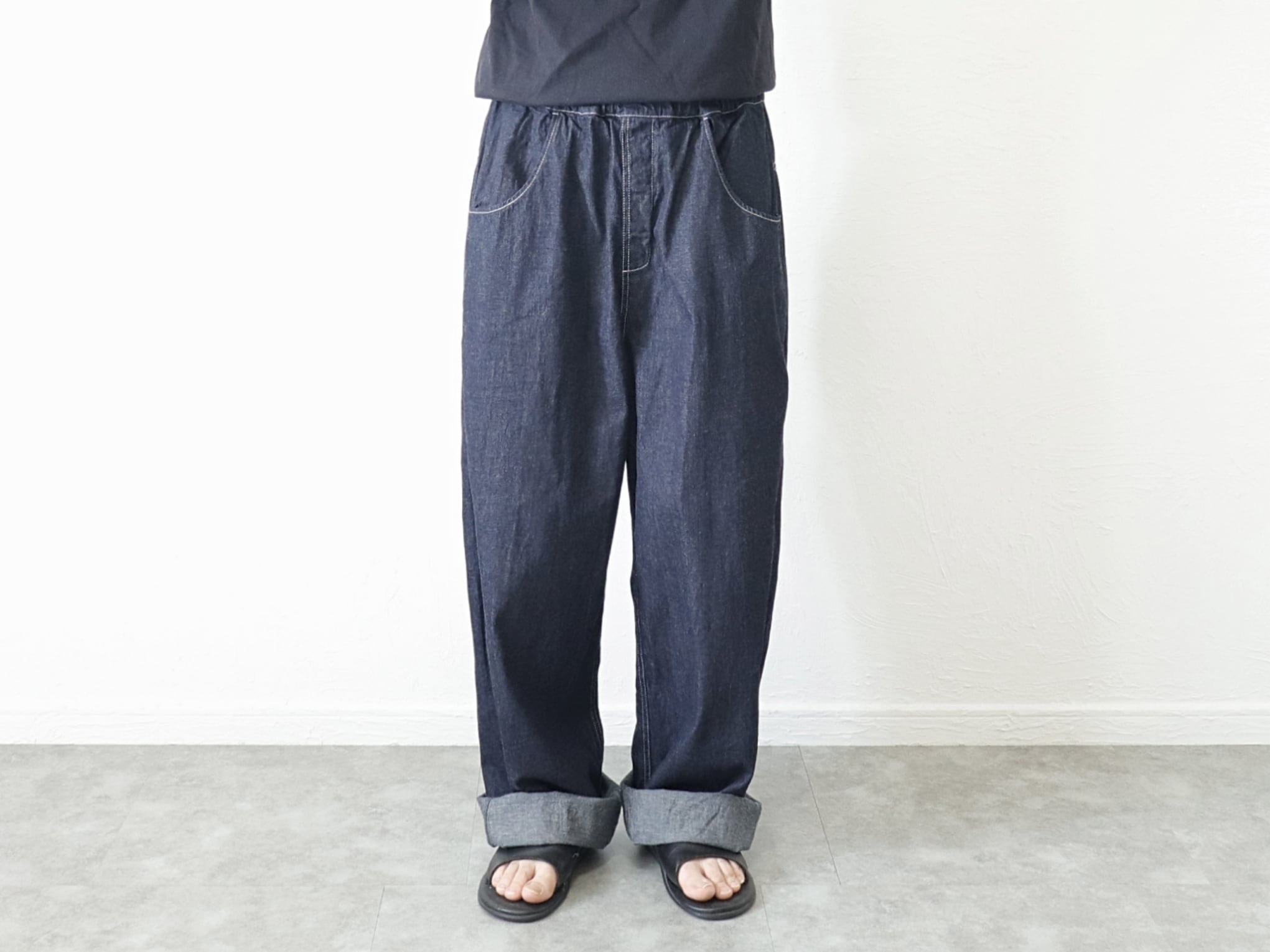NARU FACTORY / 8オンス ムラデニム ノッポパンツ - INDIGO | Mr