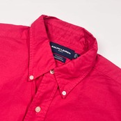 90s RALPH LAUREN GOLF ラルフローレン TILDEN オックスフォード BD ボタンダウン 長袖シャツ L/ビビッドピンク系 メンズ ビンテージ ナイガイ