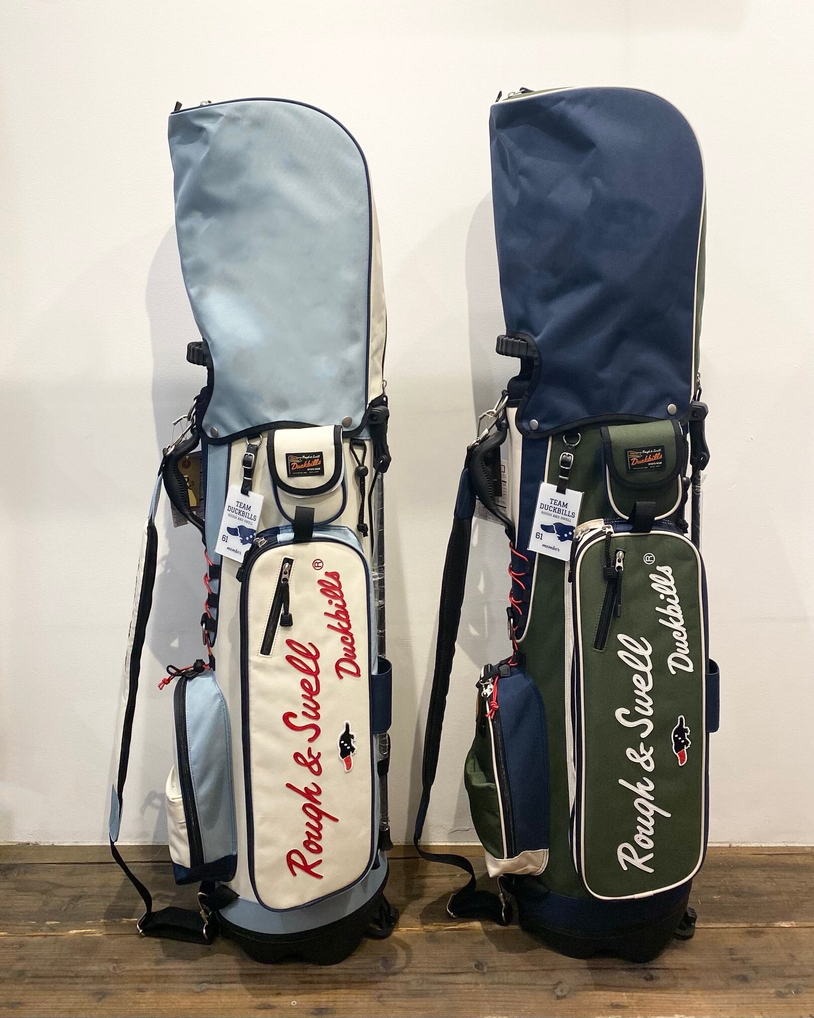 Rough & Swell キャディバッグ オレンジ/グレー rough & swell】MOUNTAIN CADDY | Sandy GOLF