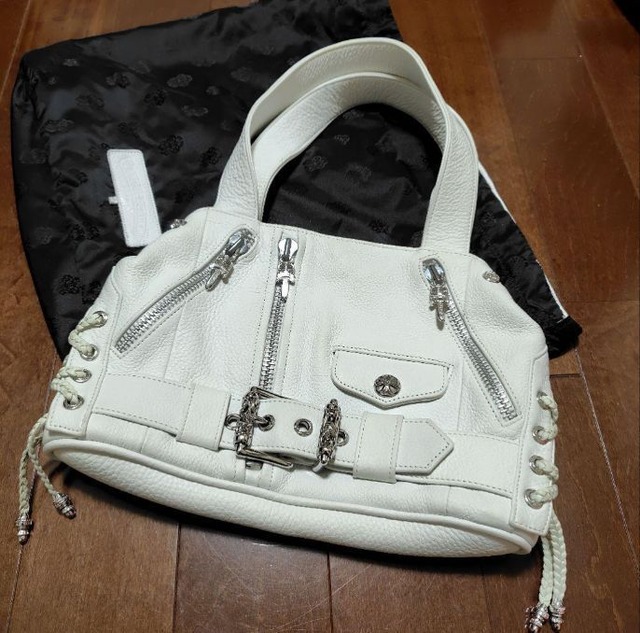 CHROME HEARTS クロムハーツ JJ DEAN / レザーライダース ハンドバッグ