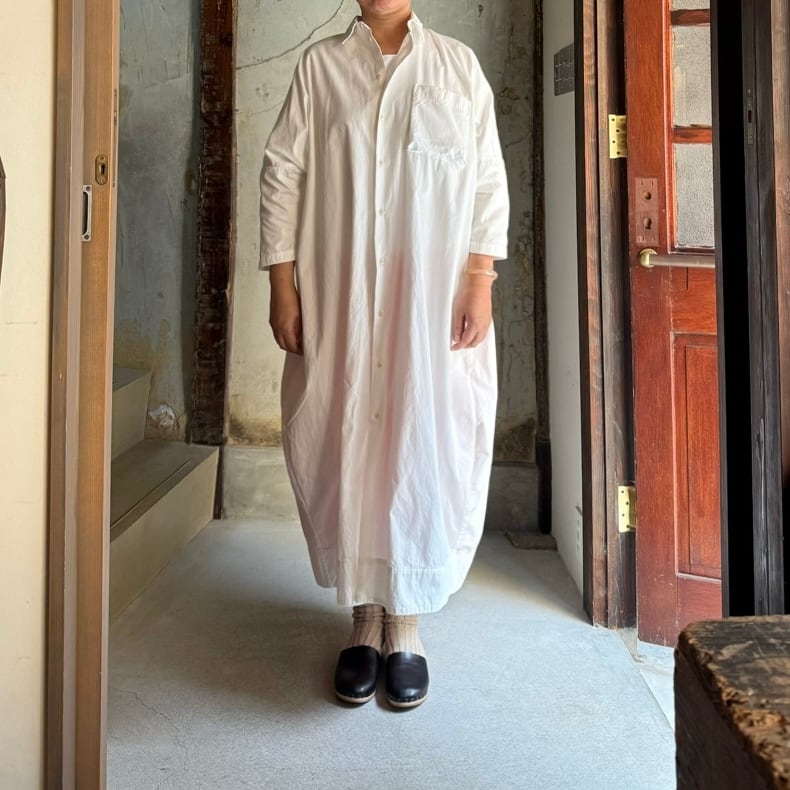 quitan/キタン BALLOON SHIRT DRESS /バルーンシャツドレス #5256013 WHITE