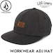 VOLCOM ボルコム ヴォルコム WORKWEAR ADJ HAT スナップバックキャップ 帽子 V_D5512503 SCB7 26SP 日本代理店正規品