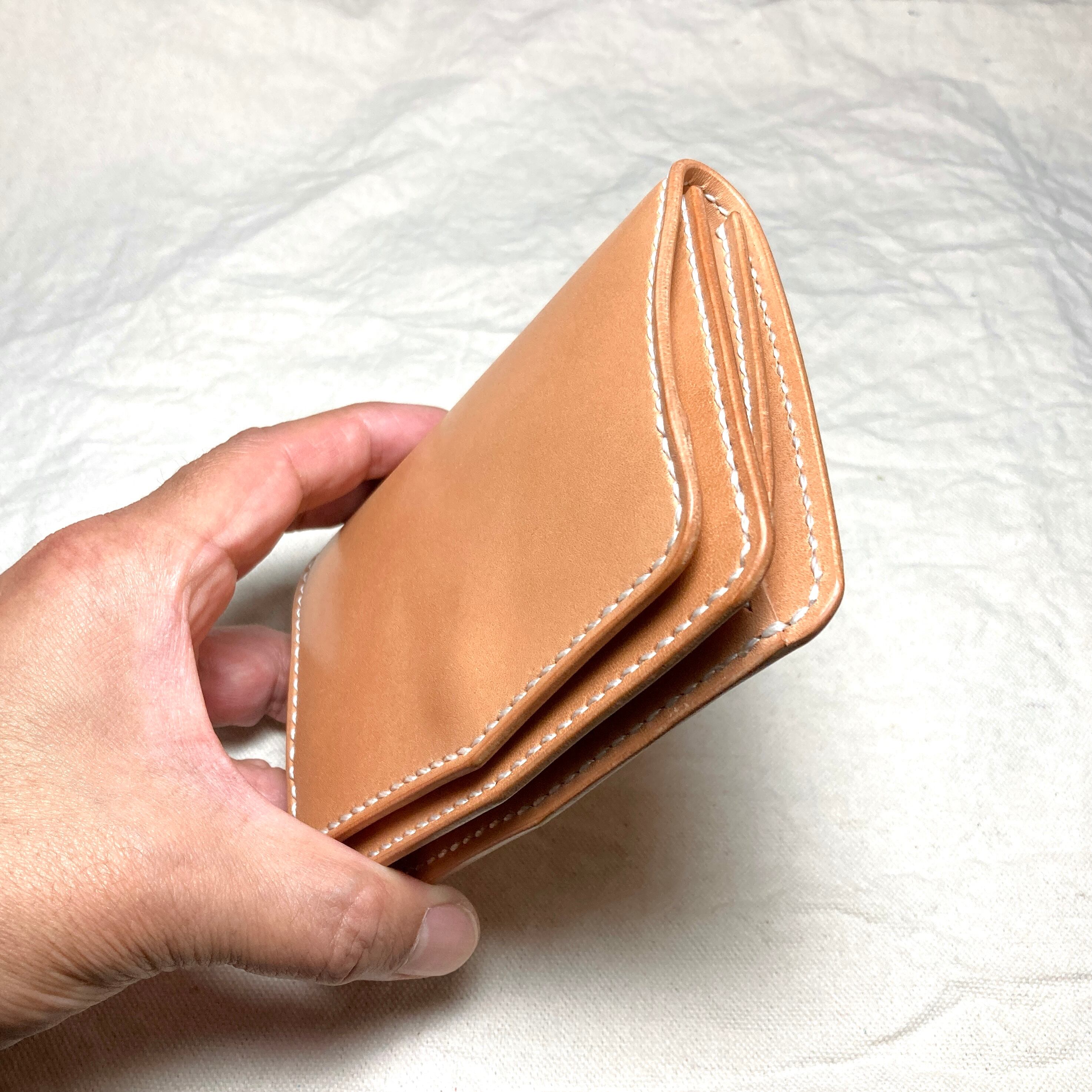 栃木レザー ギャルソンウォレット 本革 コンパクト財布 ミドル