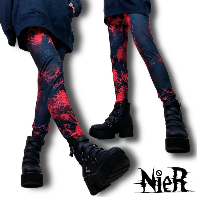 STRETCH LEGGINGS PANTS【彼岸花】