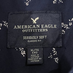 【American Eagle】 長袖 柄シャツ アメリカ古着 XL ベトナム製