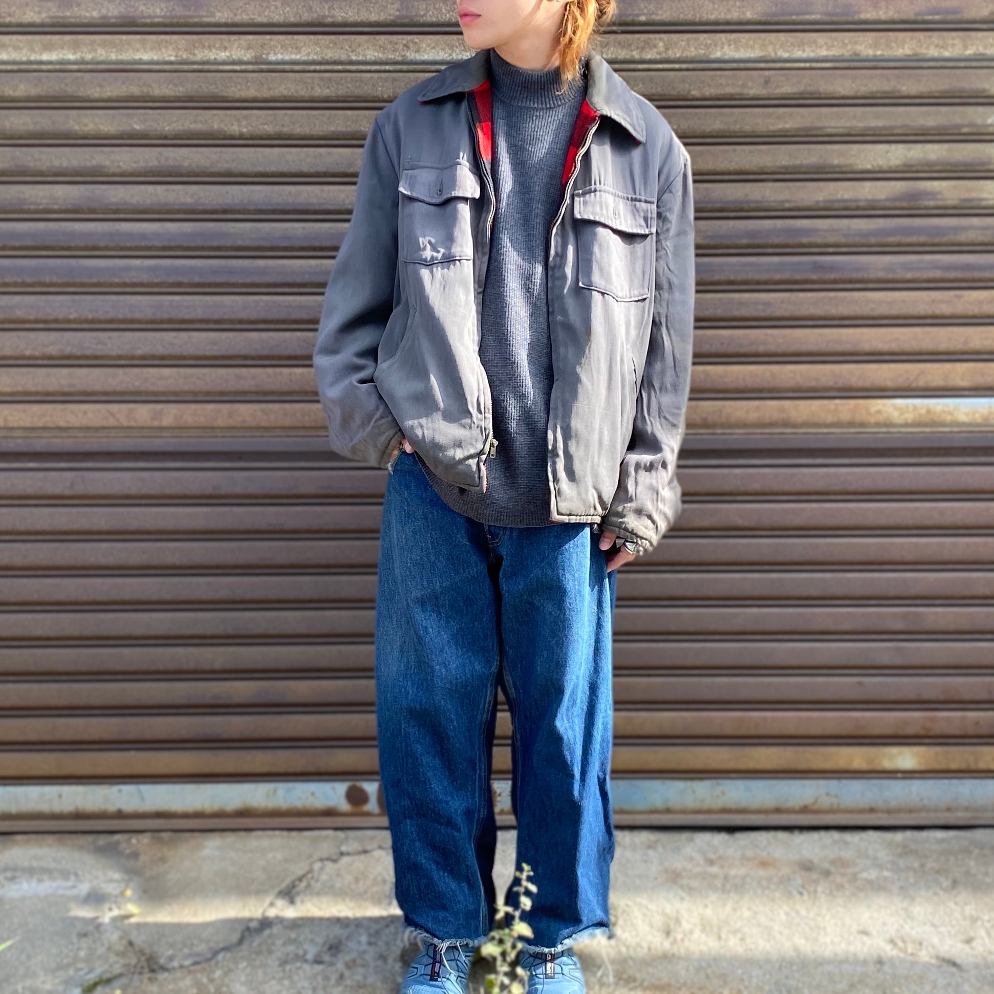 50年代 ビンテージ レーヨン ウール ギャバジンスポーツジャケット  