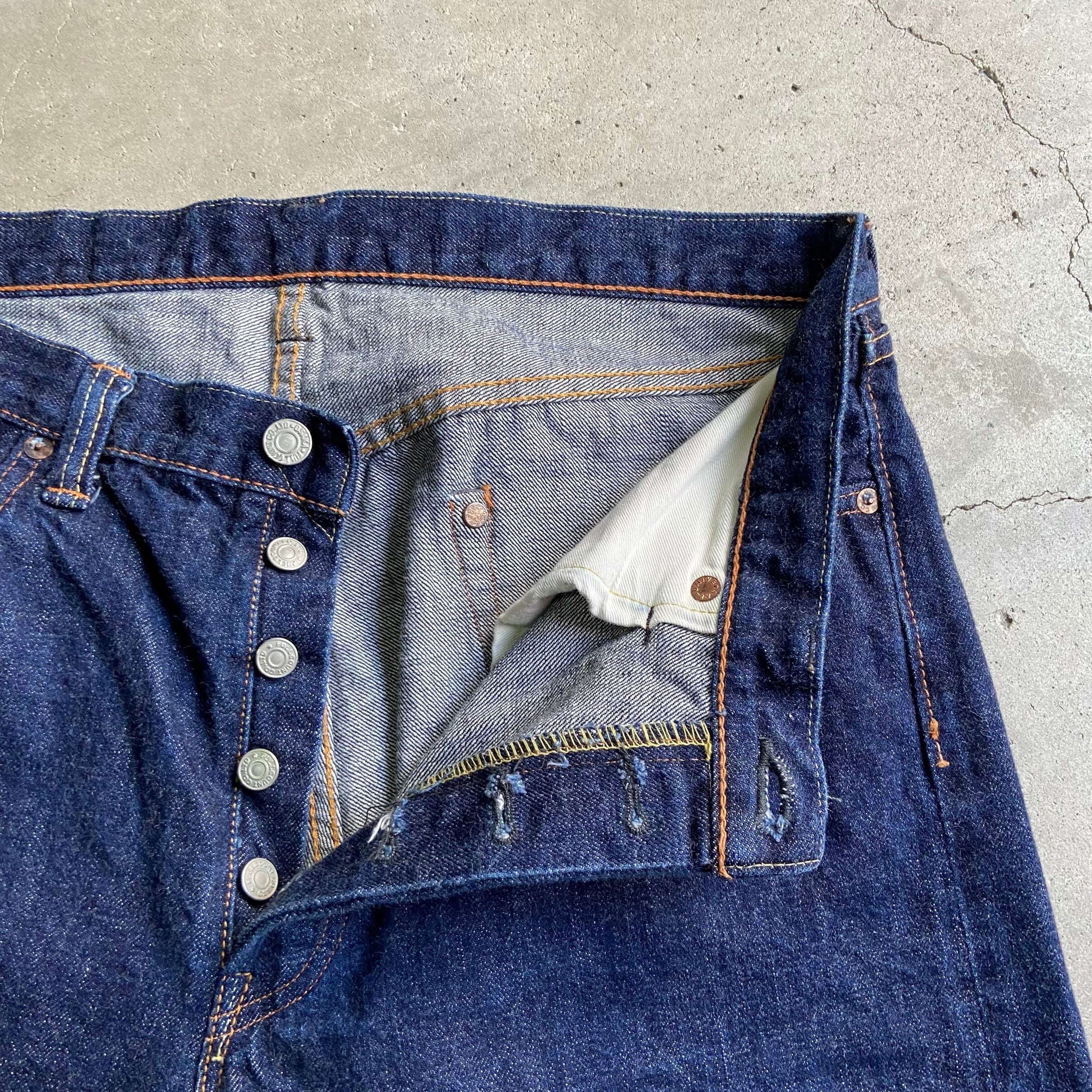 FULL COUNT 1101 フルカウント 赤耳 ボタンフライ レザーパッチ デニム  