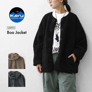 KAVU [カブー] W's Boa Jacket [19822529] ウィメンズ ボアジャケット・2WAY・フード付き・取り外し可能・防寒・ジャケット・アウター・LADY'S [2026AW]