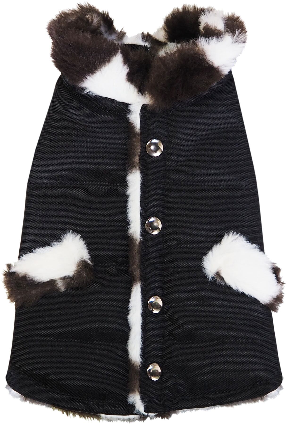 【ドッグウェア】25おでかけベスト カーキ/ブラック