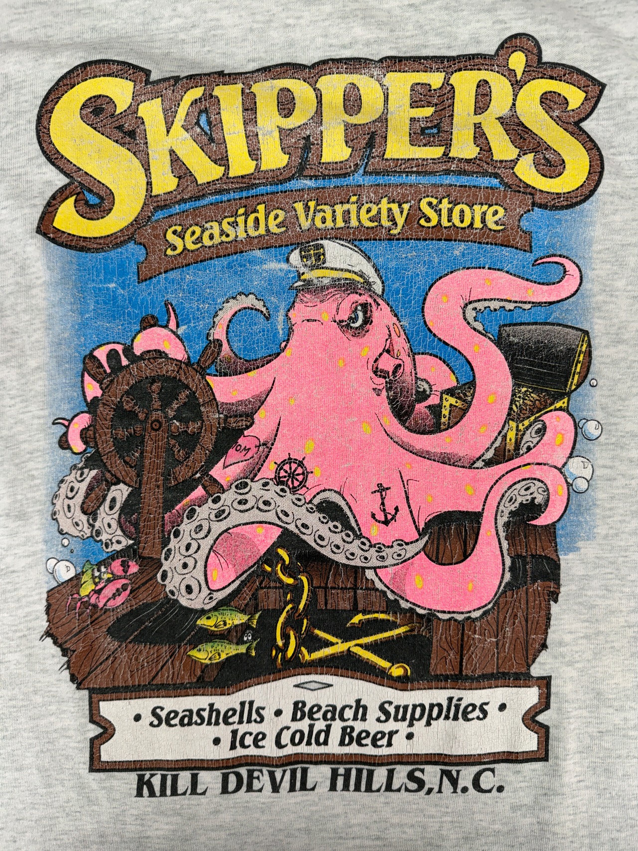 90s SKIPPER'S Seaside Variety Store / FRUIT OF THE LOOM made in usa・画像7