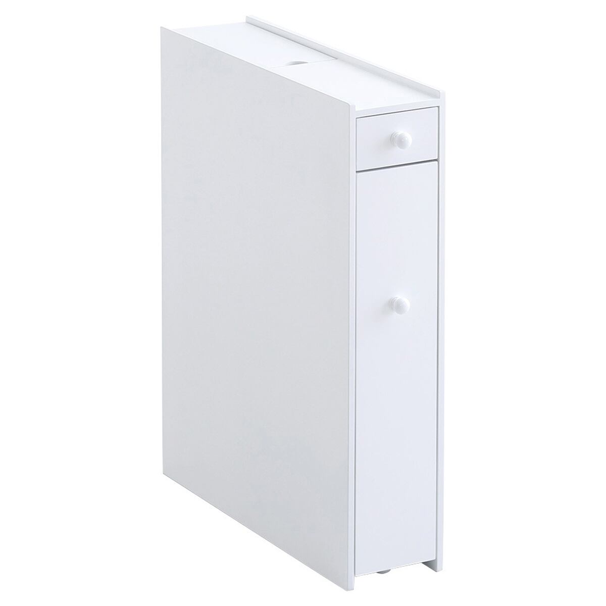 たっぷり収納スリムトイレラック トイレットペーパー入れ