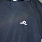 adidas charcoal gray design polo shirt