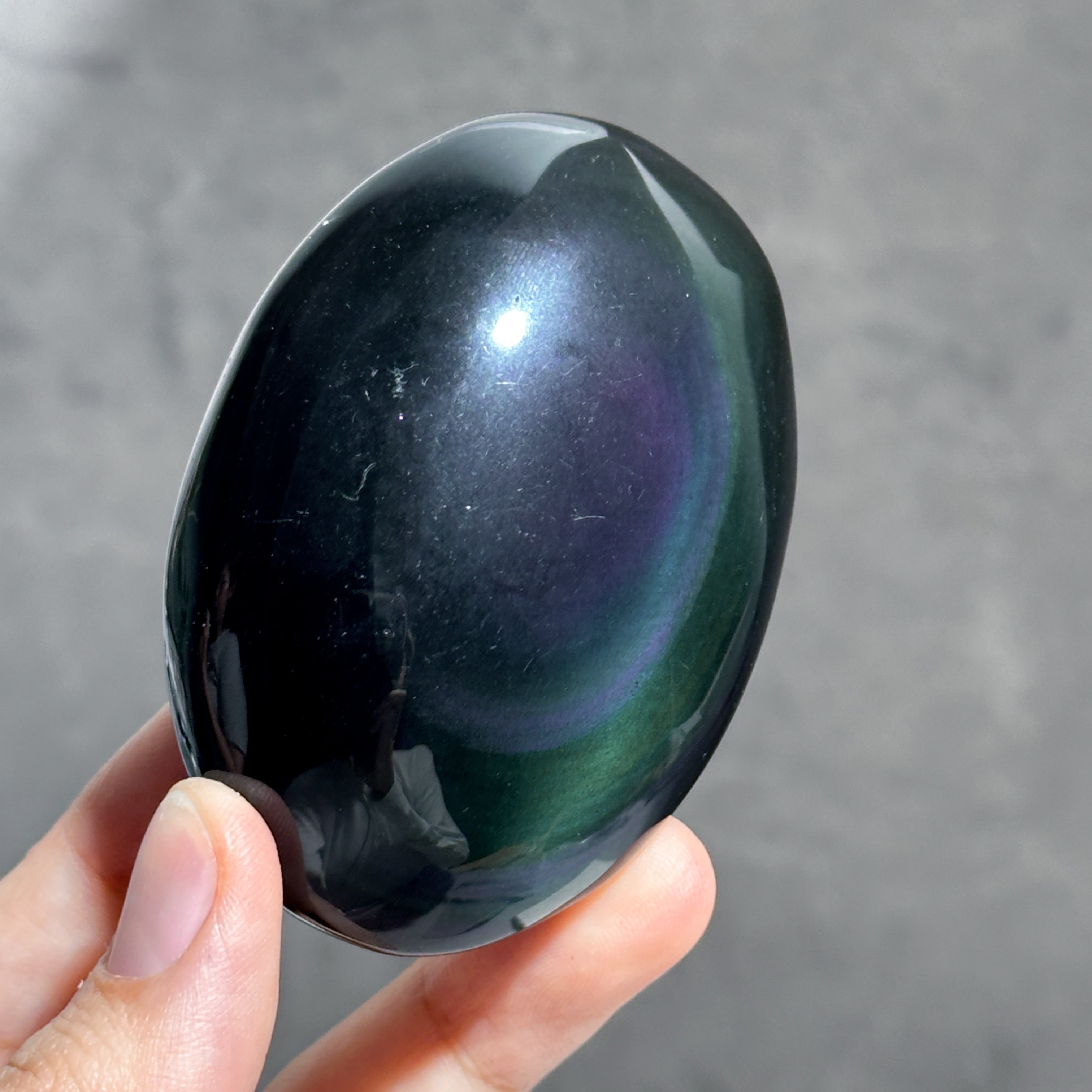 ★特別ご提供★本質や未来を見通す石♡【５個☆レインボーオブシディアンタンブル】 レインボーオブシディアン パーム44◇ Rainbow obsidian ◇天然石