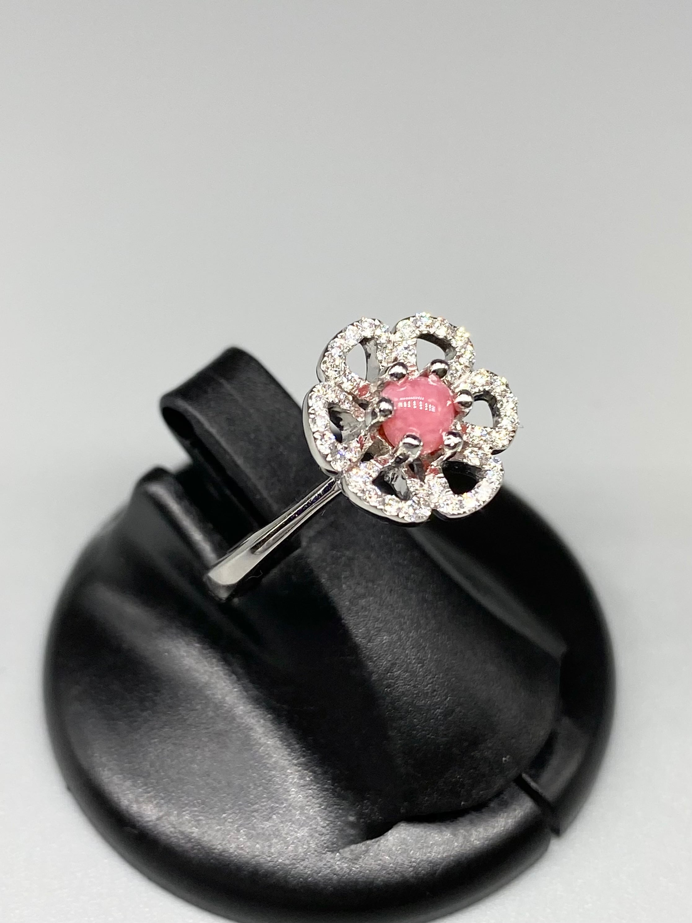 コンクパール 0.46ct / ダイヤモンド 計0.21ct Pt900 リング 12号
