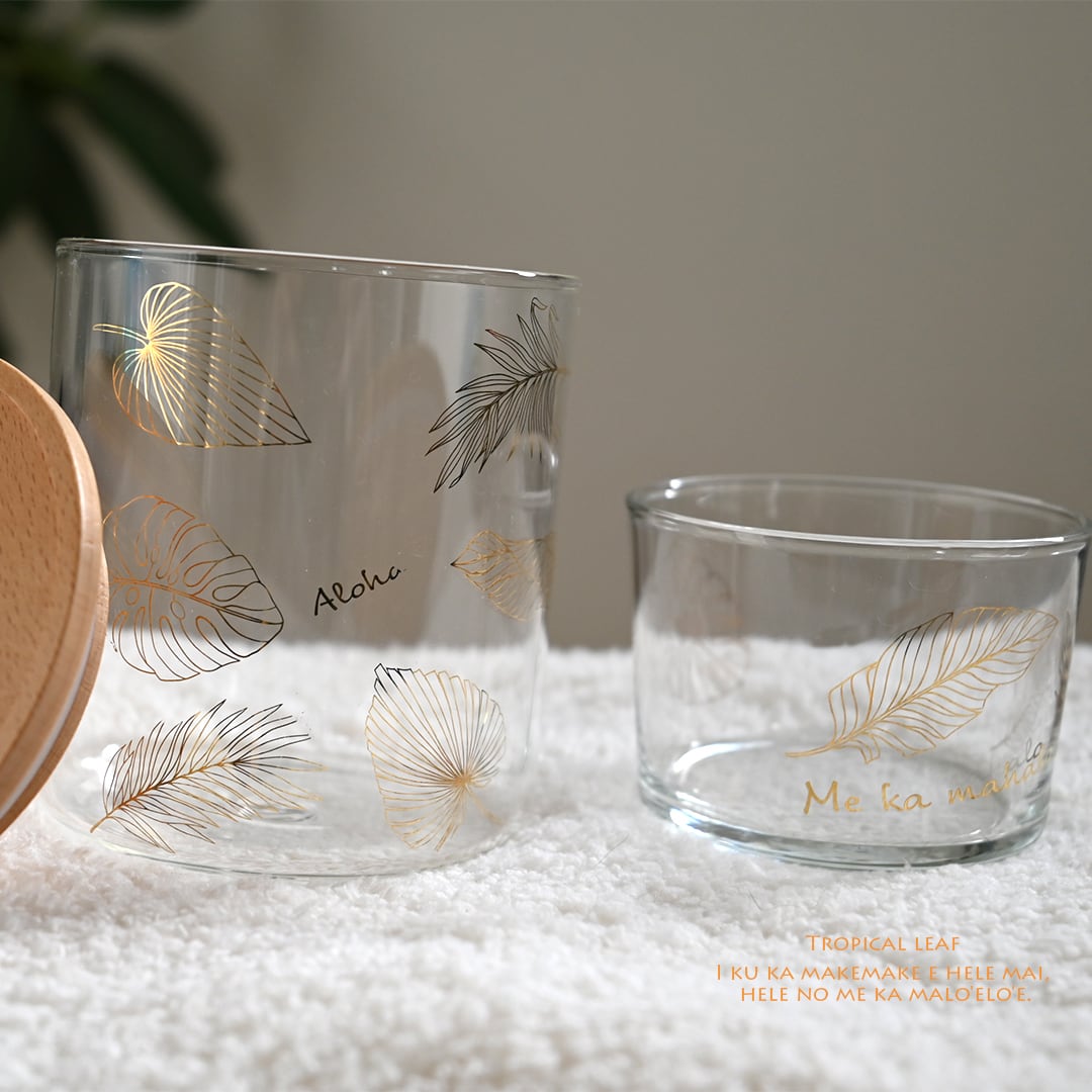 ガラス用Tropical leaf・トロピカルリーフ・本金 A4サイズ（ポーセリン