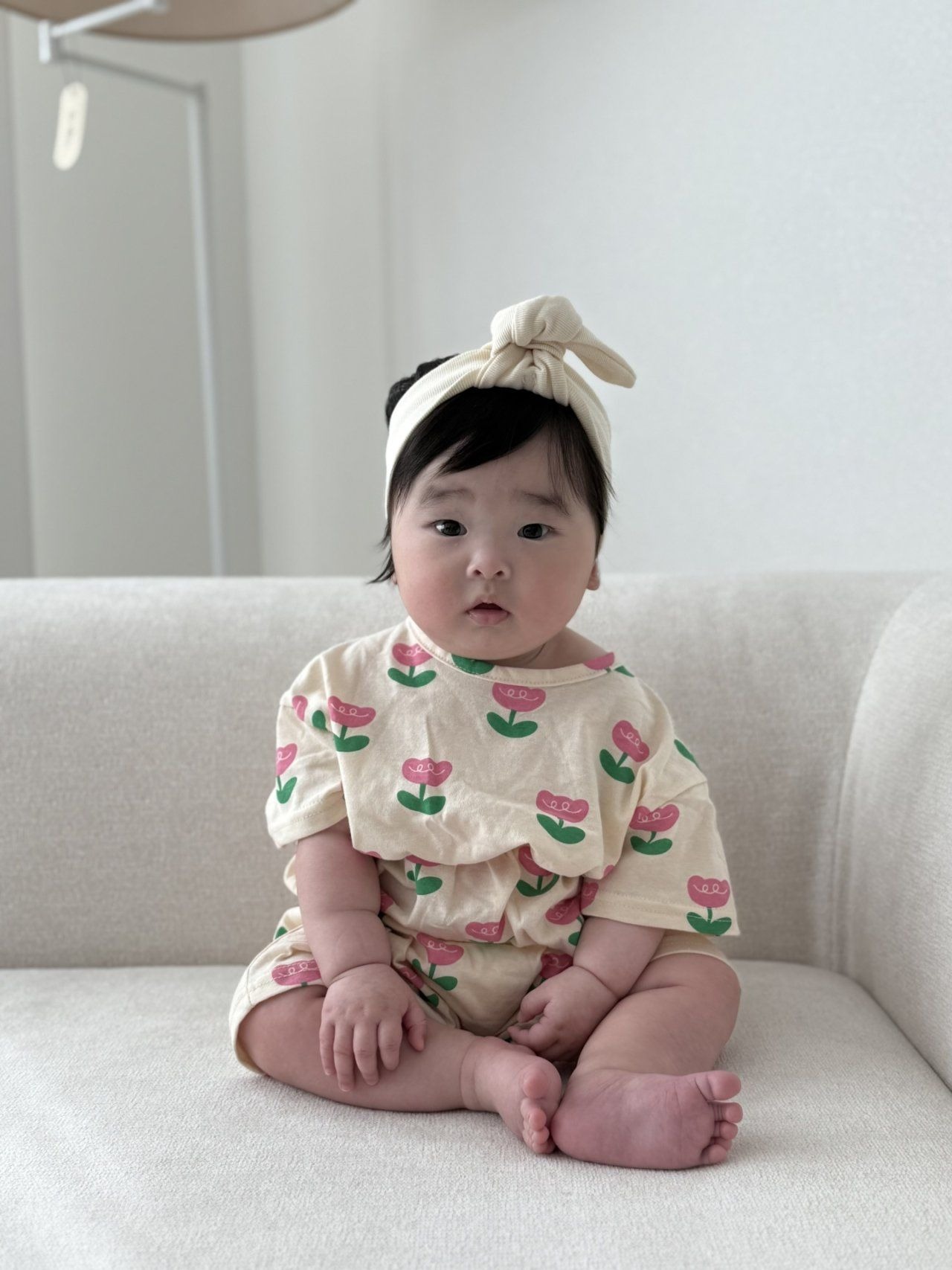 [Moran bebe] Tulip Bodysuit Set-up / [모란] 튤립슈트세트
