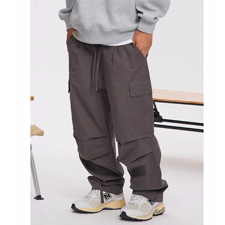 ★LOOSE STRAIGHT CASUAL PARACHUTE PANTS　　　A0713
