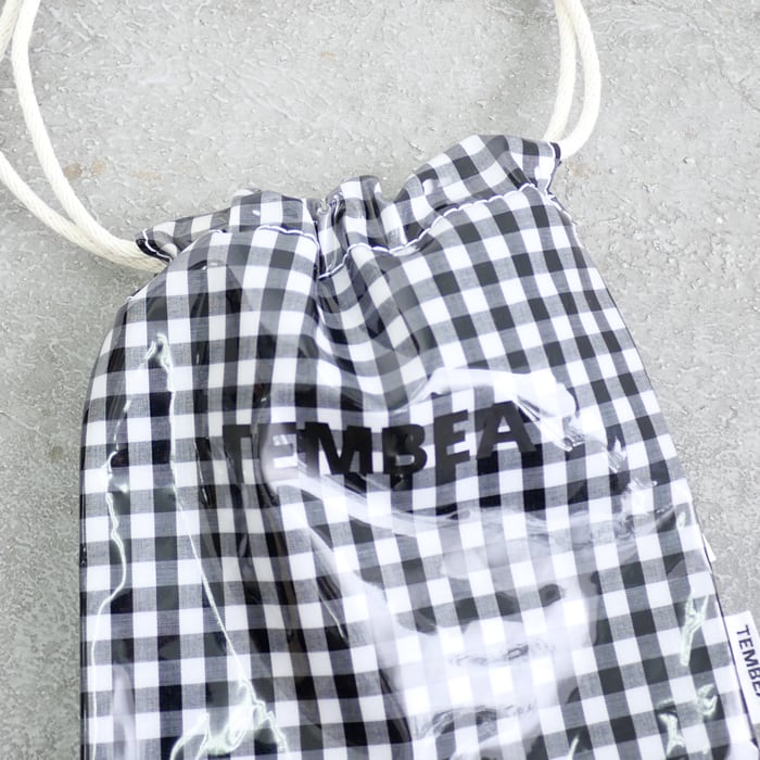 TEMBEA（テンベア） 巾着 POCHETTE [TMB-2586H] GINGHAM BLACK | tile