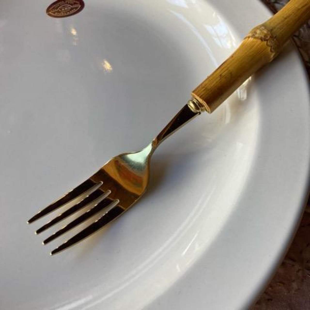 Topanga　バンブーハンドルカトラリー　Mサイズ　全3種　スプーン　フォーク　ナイフ　食器　カトラリー　洋食　中華　イタリアン　ディナー　ランチ　バンブー