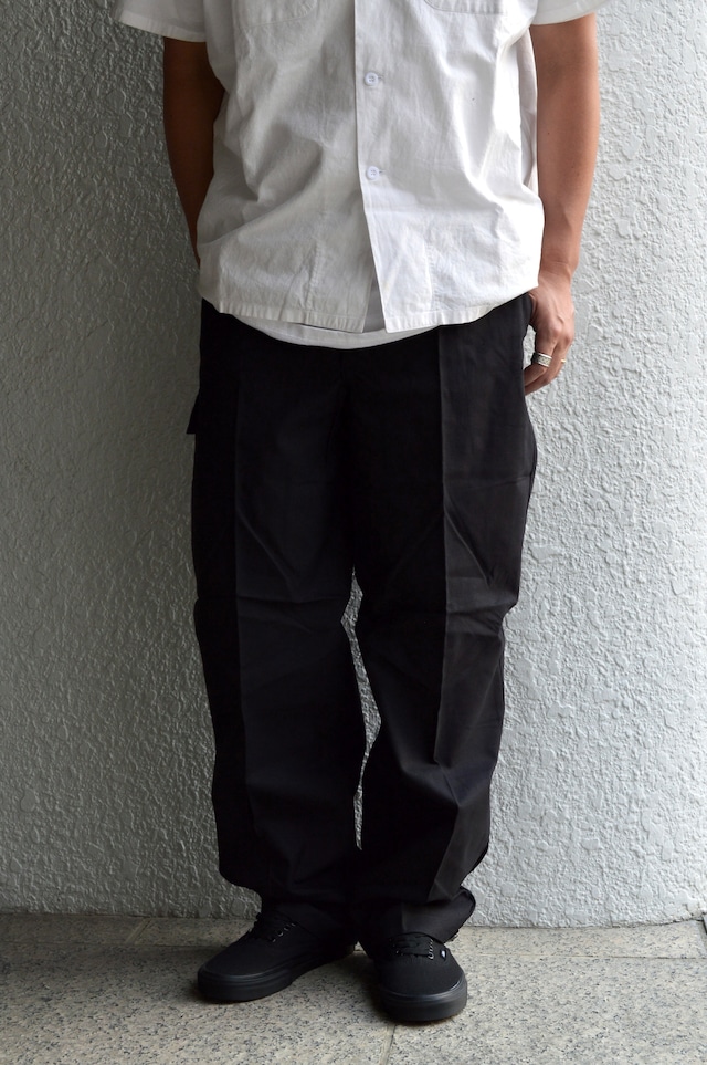 East German Army 80s Custom Dyed Black Dead Stock Fade Black Work Trouser 東ドイツ軍 1980年代 ワークトラウザー