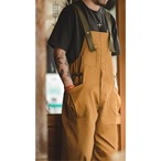 Wide Leg Overalls with Front Pockets ◇H0192