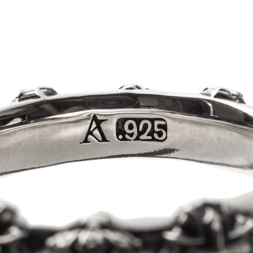 クラウンクロスバンドリング AKR0067 crown cross band ring シルバー