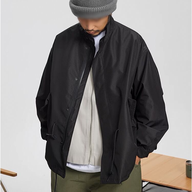 ★SOLID COLOR DRAWSTRING JACKET　　　A0731