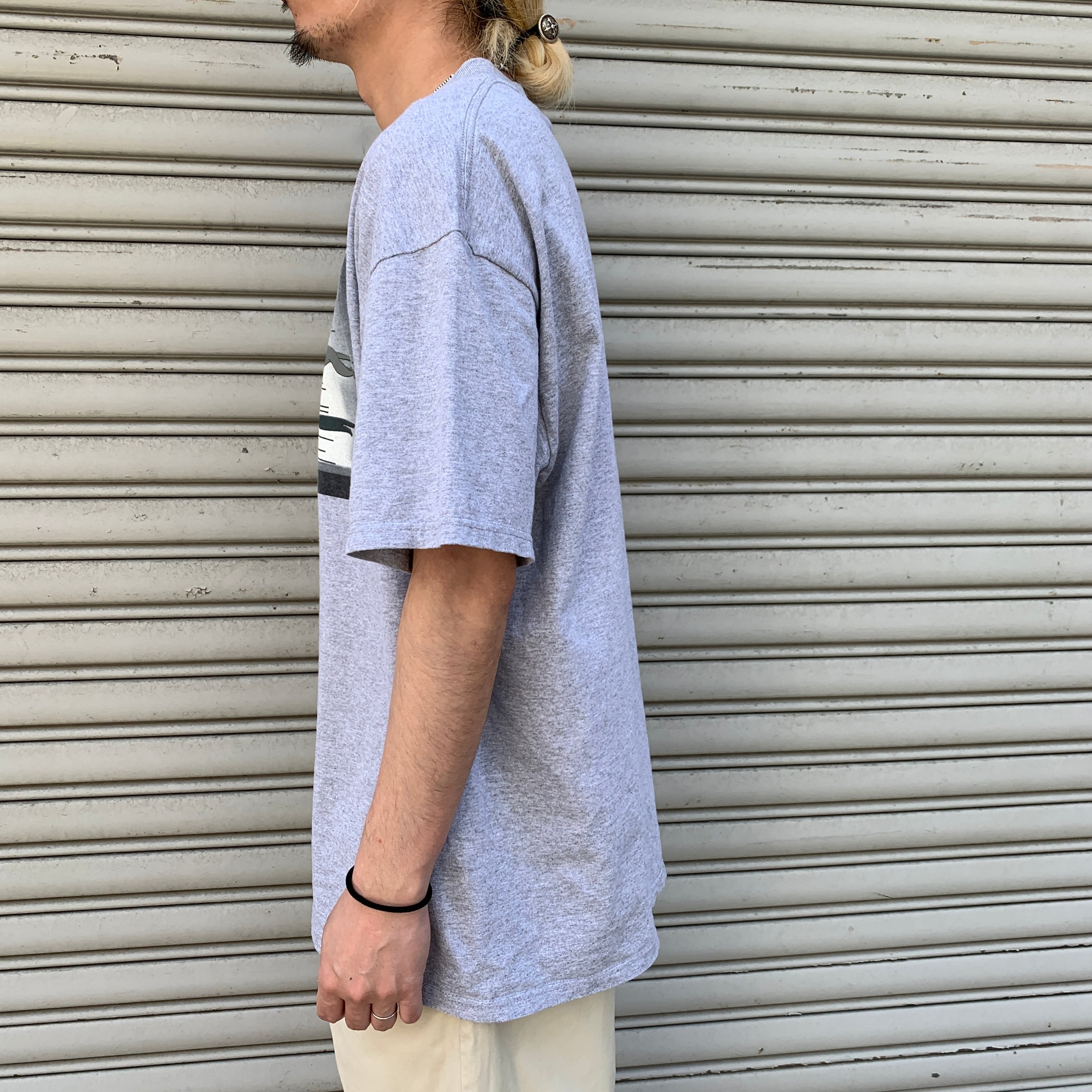 00s シンプソンズ maxellパロディ Tシャツ グレー マクセル | 古着屋 Uan
