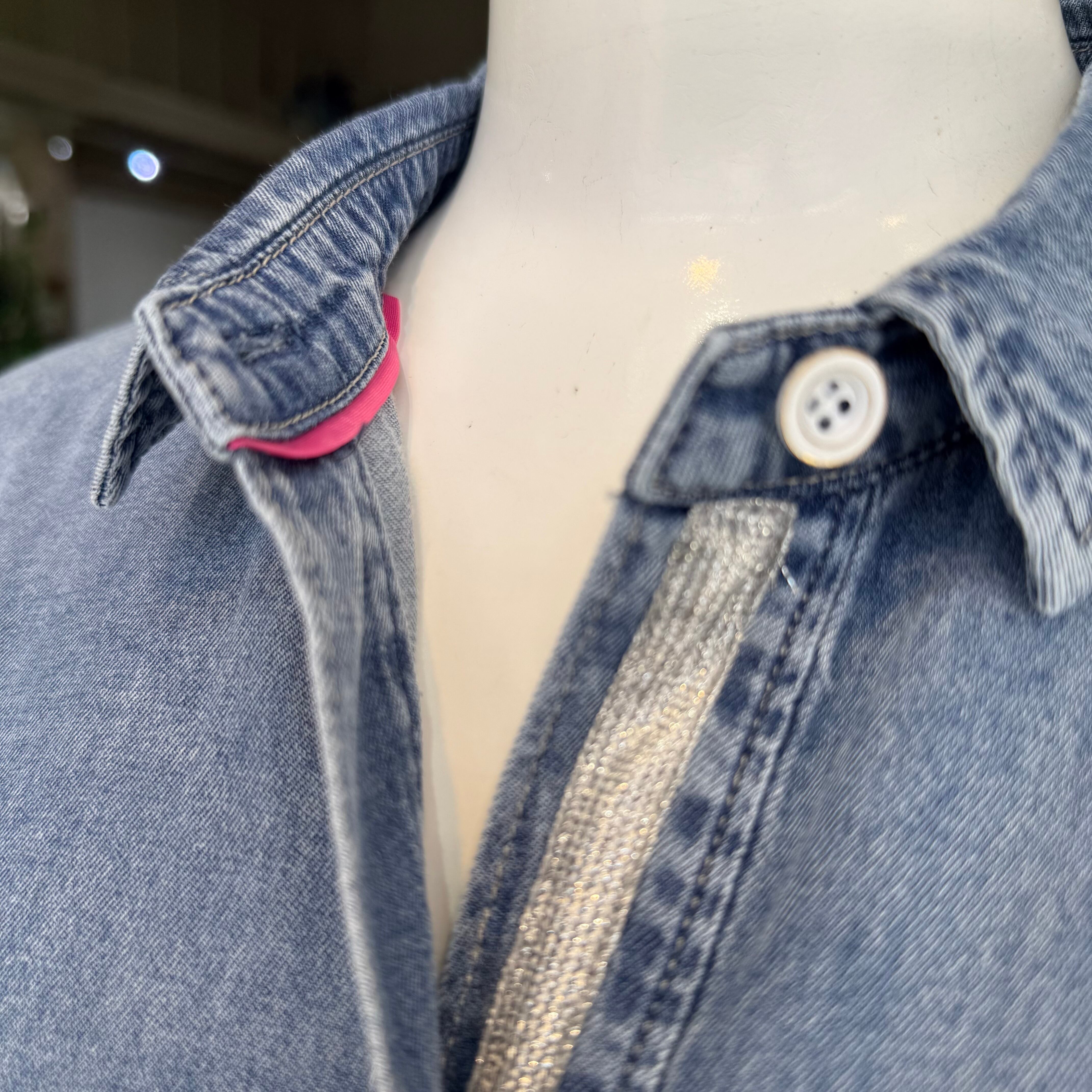 BLUE FRONCE ブルーフロンセ 大人気 デニムシャツ ブルー 38 40%OFF BLUE FRONCE ブルーフロンセ デニムシャツ 611455 | JXT-STYLE