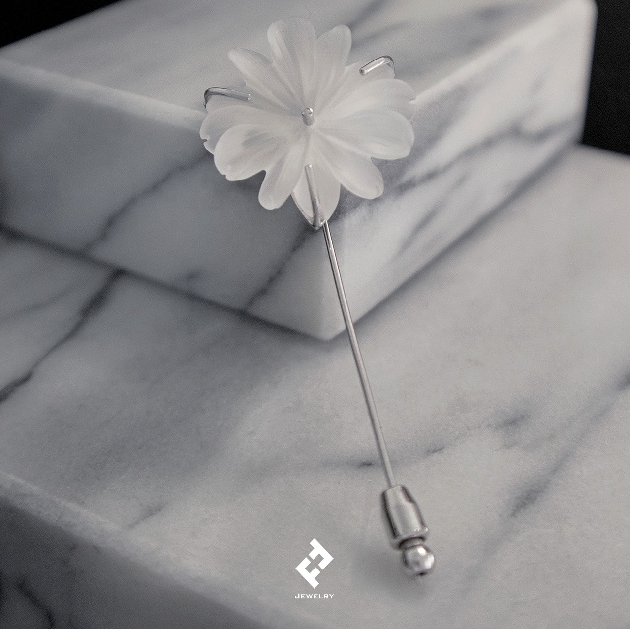 +flores・ピンブローチ (+flor de cristal)