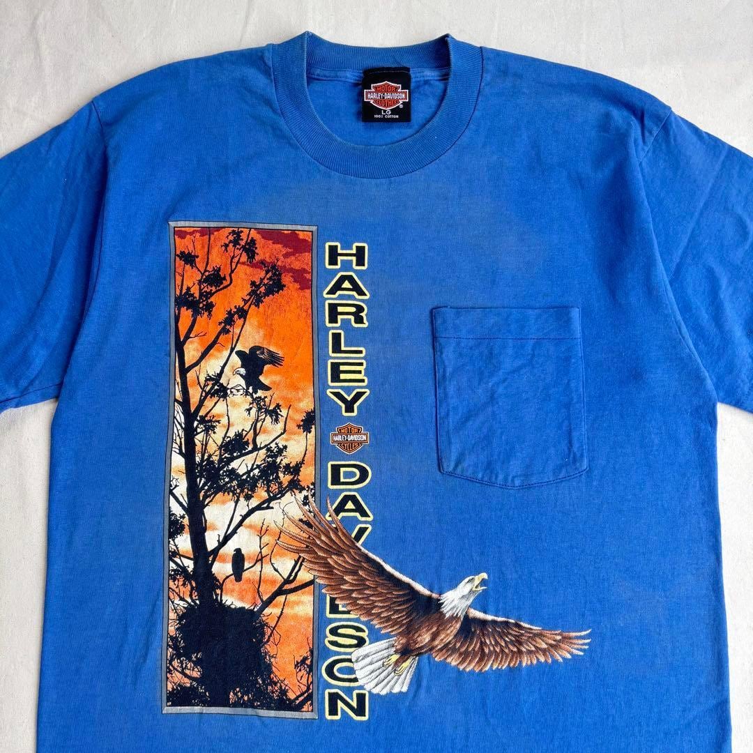 70s CHAMPION ハーレーダビッドソン フットボールT Tシャツ XL | UC