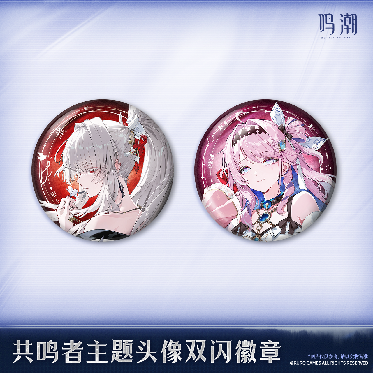 鳴潮 深空映像 ダブルフラッシュ缶バッジ 緋雪 ダーニャ 公式正規品