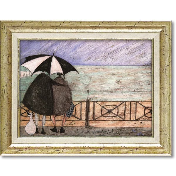 サムトフト 絵画「ワンダフル ライフ」Mサイズ ゲル加工アート アート