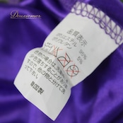 【美品 社交ダンス衣装】上下セット レッスンウェア 練習着 紫 白 緑 グリーン パープル ホワイト ラインストーン 花柄 長袖