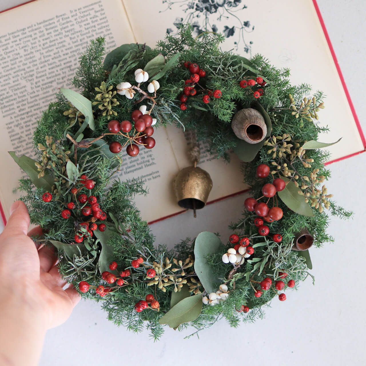 リース | 富良野 花七曜 | ドライフラワー リース スワッグ 焼菓子