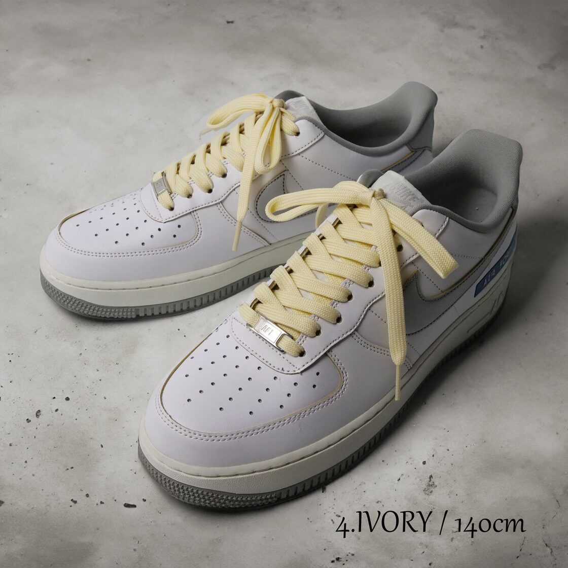 ホワイト 白色 ロープ シューレース 8mm×120cm Air Force 1（楽天市場  