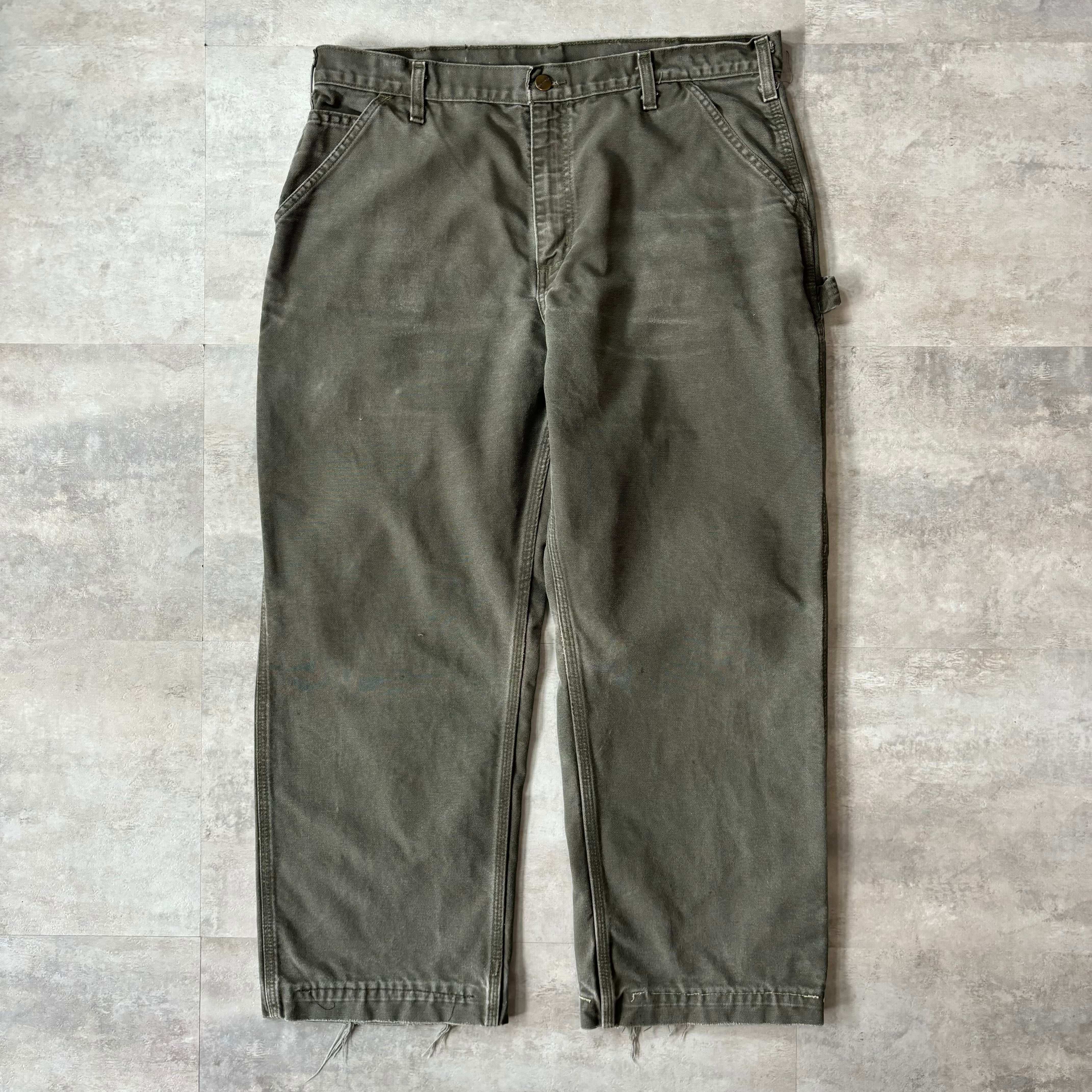 《実寸w36l28》carhartt ダック生地 ワークパンツ ペインターパンツ no.1251
